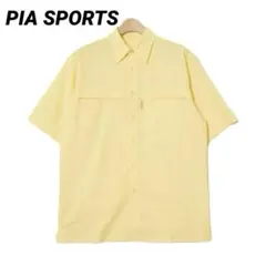 PIA SPORTS SOZI ピアスポーツ 半袖 シャツ イエロー 美品のサムネイル