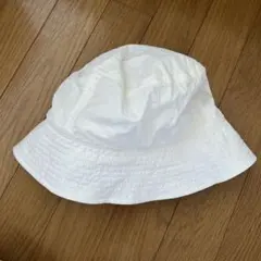 GU ホワイト バケットハット ドローコード付き