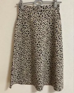 Natural Beauty basic ヒョウ柄フレアスカート　XS