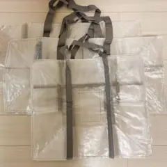 【3点】スリーコインズ　クリアボックスバッグ　LL×2 L×1