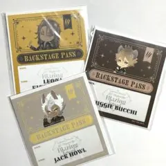 ブレイジングジュエル バッグステージパス風ステッカー レオナ ラギー ジャック