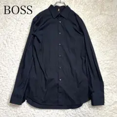 HUGO BOSS ヒューゴボス シルク混切り替えシャツ ボルドー 美品 - メルカリ