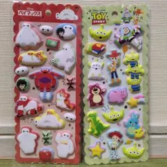 モチモチマシュマロシール ディズニー トイストーリー ベイマックス ２点セット