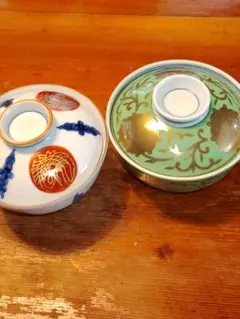 未使用 有田焼 蓋付き中鉢 2個 煮物椀　テーブルコーディネート　お正月 未使用 有田焼 蓋付き中鉢 2個 煮物椀 テーブルコーディネート