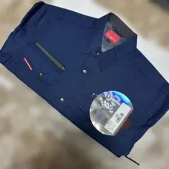 ネイビー コットンシャツ LLサイズ