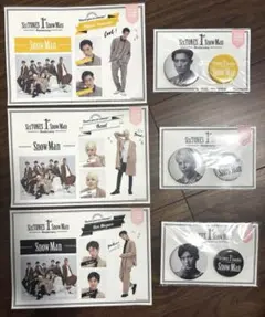 SnowMan 缶バッジセット ステッカー