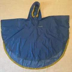 モンベル 青 キッズ レインポンチョ 110〜140