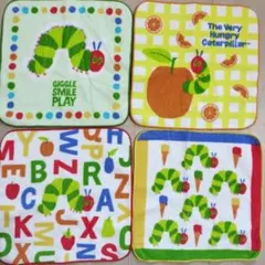 「はらぺこあおむし」タオルハンカチ4枚セット