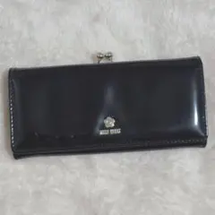 MARY QUANT 長財布 がま口 エナメル ブラックのサムネイル