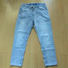 ライトブルー スリムフィット ジョガーパンツ