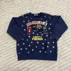 ダブルビー　DOUBLE.B トレーナー ネイビー 110cm