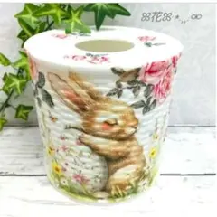 デコパージュ ꔛꕤ 壁掛けリメ鉢♡薔薇うさぎ♡インテリア雑貨 - メルカリ