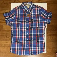 未使用品　Hollister チェック柄 半袖シャツ　サイズＭのサムネイル