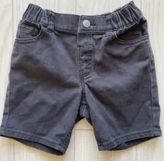 未使用 H&M キッズ 100 デニム ショートパンツ ブラック 半ズボン