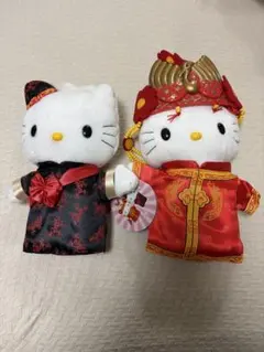 ハローキティ マクドナルド　中国風ぬいぐるみセット