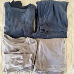 ユニクロ　UNIQLO ウルトラストレッチスムースセット　ピンク　ネイビー　XS