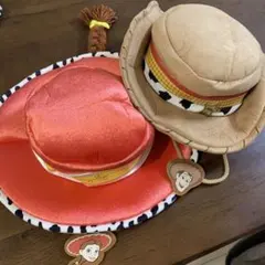 美品】ディズニー ウッディー ジェシー ハット トイストーリー レア 