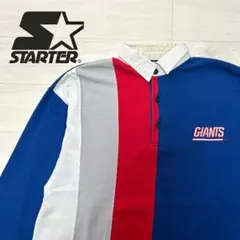 レア 90s Giants STARTER NFL ポロシャツ ラガーシャツ Lのサムネイル