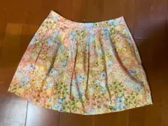 stradivarius 花柄 ミニスカート