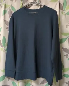 UNIQLO ソフトニットフリースクルーネックT　ダークグリーン　XLサイズ