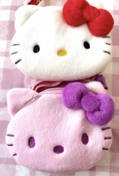 未使用 ハローキティ フリースポーチ 2個セット