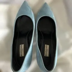 BALENCIAGA スエード パンプス ライトブルー 36 1/2のサムネイル