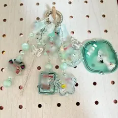 ハンドメイド ジャラジャラキーホルダー
