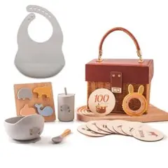 出産祝い ベビーギフト 新生児 ベビー食器 ベビーおもちゃ 木製 知育玩具