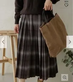 【週末限定価格】アーバンリサーチドアーズ チェックプリーツスカート