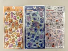 正規品　新作　ディズニー　プチドロップ　プーさん　101 スティッチ　3枚