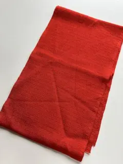 【匿名配送】夏着物 半衿 絽 縮緬 正絹 朱色 赤 レッド