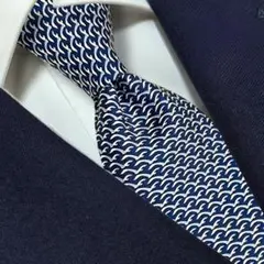 3本10000円【264】Brooks Brothers ネクタイ 波模様