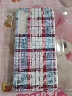 チェック柄 ケース　Galaxys23