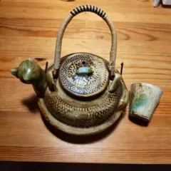 タヌキ 急須 狸 昭和レトロ 縁起物