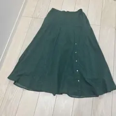 AMERICAN HOLICグリーン ドット柄 フレアスカート