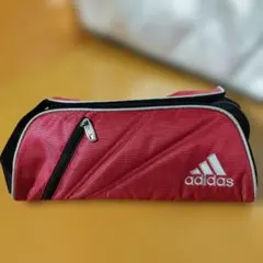 adidas アディダス シューズケース　レッド×ブラック