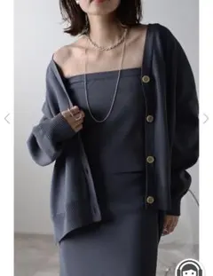 【新品タグ付き】ボンジュール　サガン　ダンボールニットビスチェ