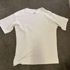 GLOBAL WORK メッシュ クルーネックTシャツ グレー