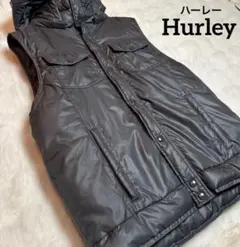 Hurley ハーレー 中綿フード付き ダウンベスト グレー Lのサムネイル