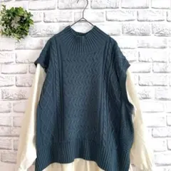 ITEMS URBAN RESEARCH★レイヤードニットベスト（F）ハイネック