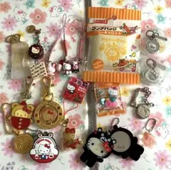 ハローキティ　ストラップ　キーホルダー17個セット①1999〜2019年製　レア