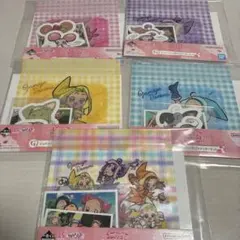 一番くじ　おジャ魔女どれみ　G賞　ジッパーバッグ付きステッカーセット　5種セット