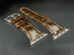 Apple Watch用ブラウンレザーバンド