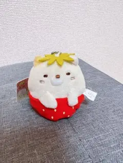 すみっコぐらし ねこ いちご マスコットキーチェーン