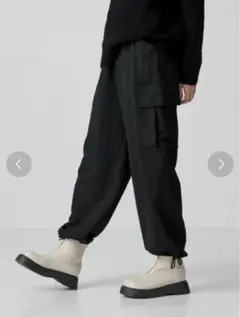 CITEN ウエストイージーシャイニーカーゴパンツ