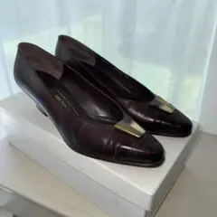 Bruno Magli パンプス　ダークブラウン　23.0のサムネイル