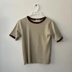 ehka sopo チェック柄 半袖　ニット　シャツのサムネイル
