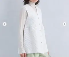 【最終値下げ/新品未使用】グリーンレーベルリラクシング/ペプラムジレ　ベスト