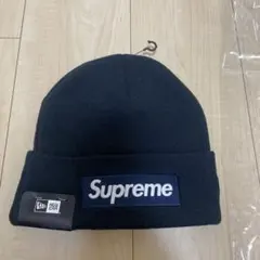 Supreme ニット帽 ネイビー