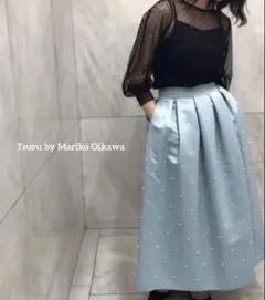 TSURUbyMarikoOikawaツルバイマリコオイカワパールタックスカートのサムネイル